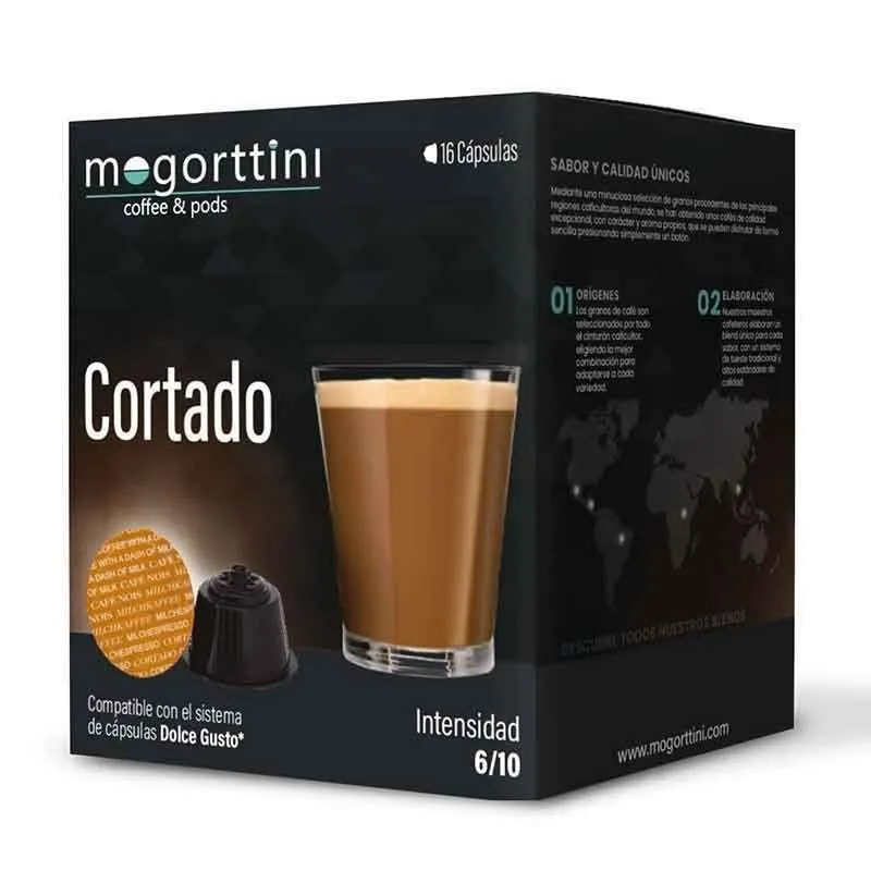 Cortado Mogorttini – 16 capsules compatibles Dolce Gusto®