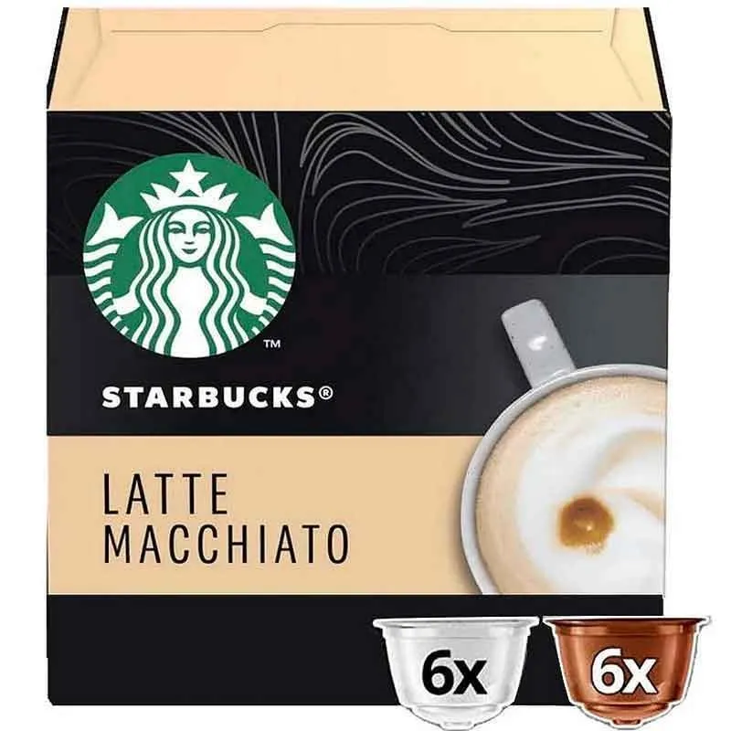 Latte Macchiato Starbucks 6+6 capsules compatibles Dolce Gusto
