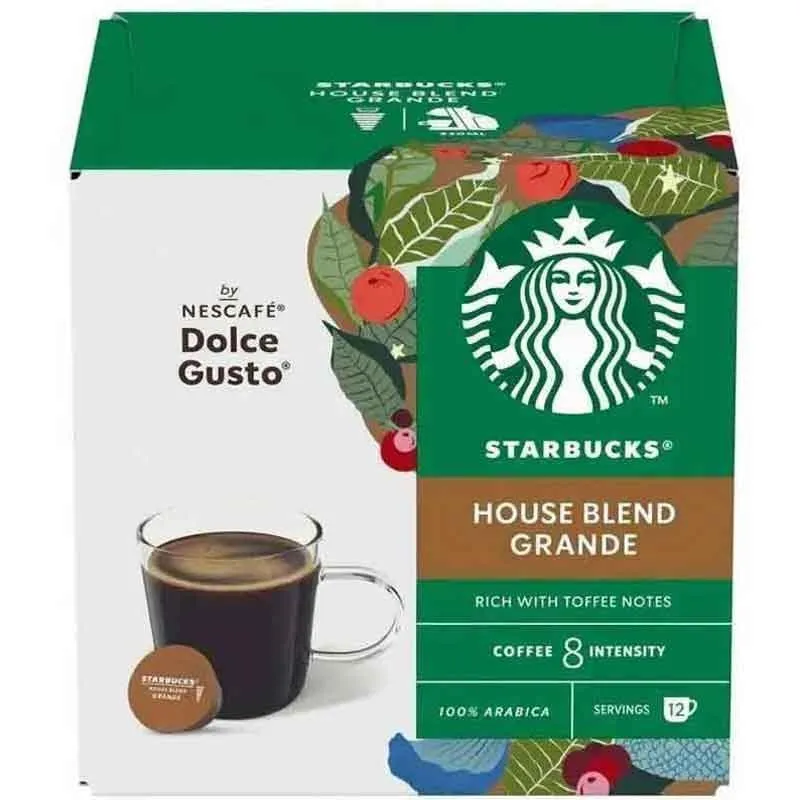 House Blend Grande Starbucks compatible Dolce Gusto 12 cápsulas
