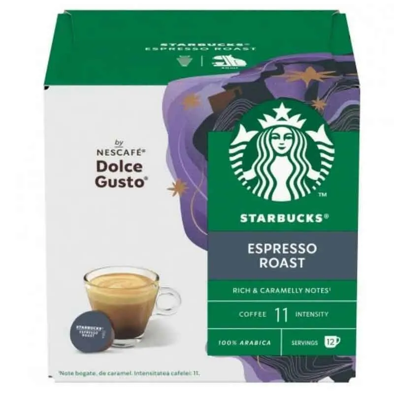 Espresso Roast Starbucks compatible Dolce Gusto 12 Servicios