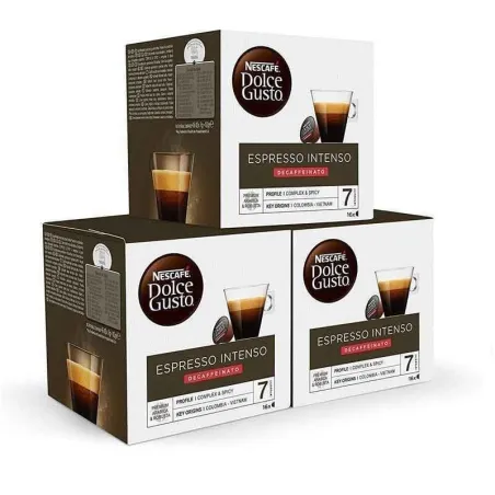 Espresso Intenso Décaféiné Nescafé Dolce Gusto – Pack 48 capsules
