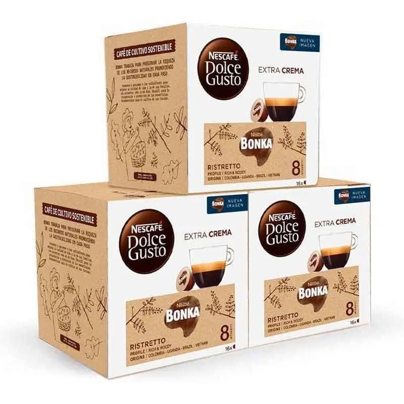 Bonka Ristretto Pack 48 capsules compatibles Dolce Gusto