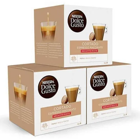Café Cortado Décaféiné Pack 48 capsules Dolce Gusto