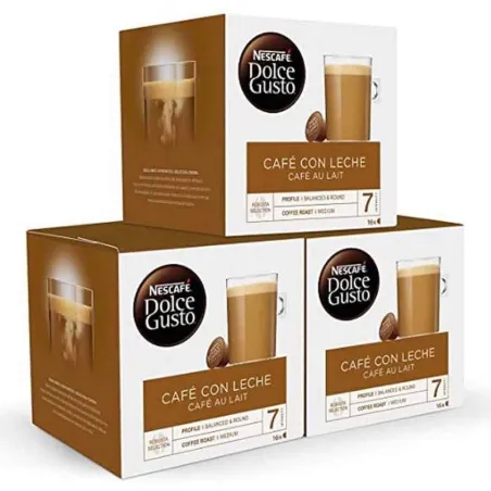 Cafe com leite Pack 48 cápsulas Dolce Gusto Nescafe