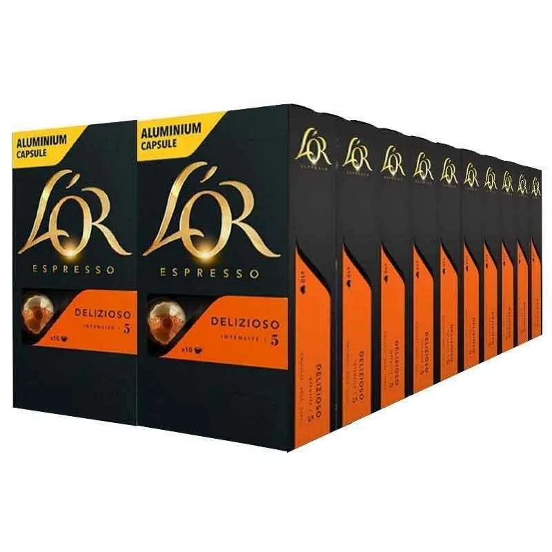 Delizioso L’OR – 200 capsules compatibles Nespresso