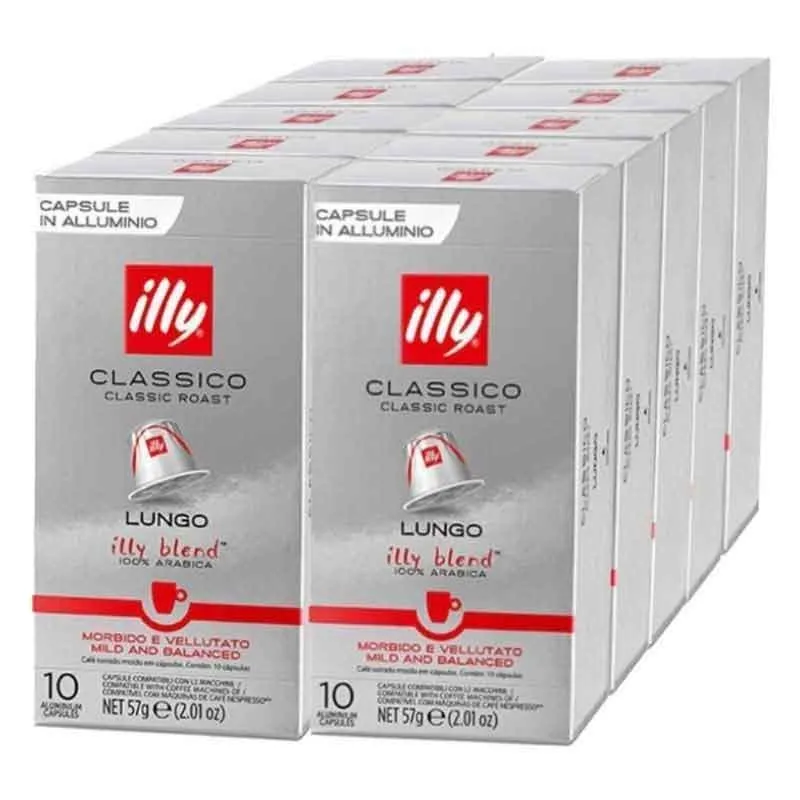 master classico lungo illy 100 cápsulas