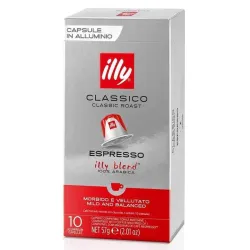 Classico Espresso Illy® 10 cápsulas de café compatíveis com Nespresso®.