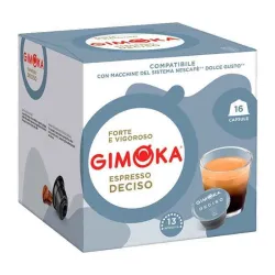 Espresso Deciso Gimoka, Dolce Gusto® 16 cápsulas compatíveis
