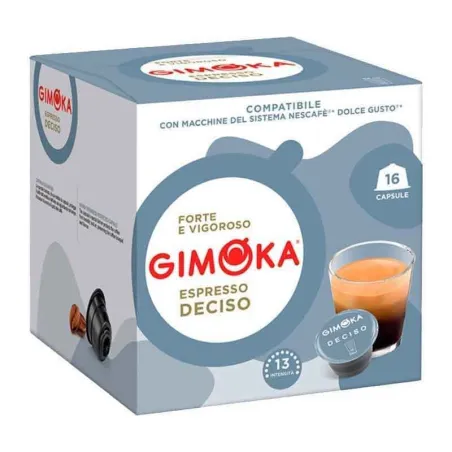 Espresso Deciso Gimoka, Dolce Gusto® 16 cápsulas compatíveis
