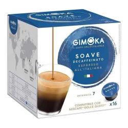 Descafeinado Espresso Soave Gimoka® , Dolce Gusto® 16 cápsulas compatíveis