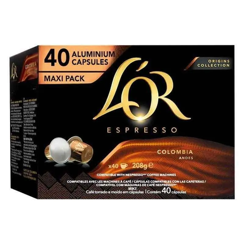 L'OR Colombia, 40 cápsulas compatíveis NESPRESSO.