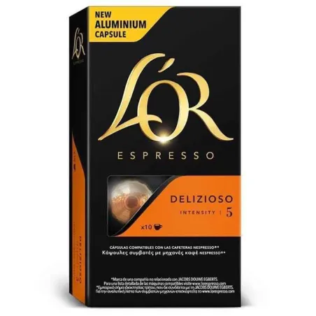 Delizioso L'OR, 10 cápsulas compatíveis Nespresso.