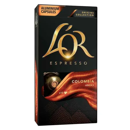 Columbia L'OR, 10 cápsulas compatíveis Nespresso.
