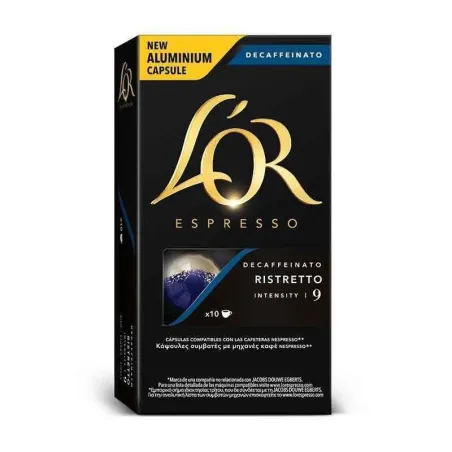 L'OR DECAFEED RISTRETTO, 10 cápsulas compatível NESPRESSO.
