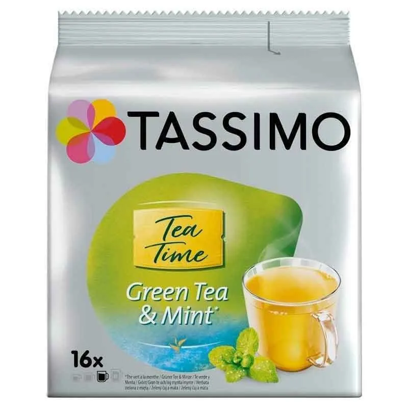 Chá Verde e Mint TWININGS, 16 unidades TASSIMO.