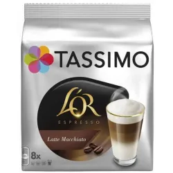 Latte Macchiato L'OR, 8 serviços TASSIMO.