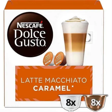 Latte Macchiato Caramel, 8+8 uds Dolce Gusto