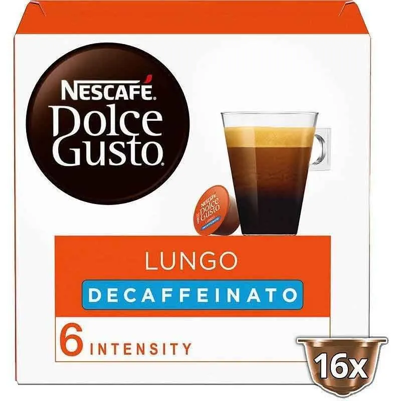 Café Lungo Descafeinado, Dolce Gusto 16 unidades