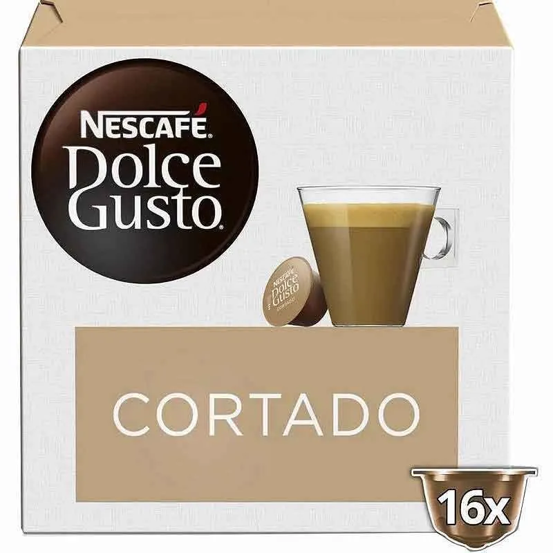 Café cortado  16 cápsulas  Dolce Gusto