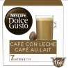 Café con leche 16U. Dolce Gusto. Cafe au lait 16 cápsulas Originales