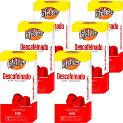 Descafeinado  compatibles Nespresso 60 capsulas Kfetea