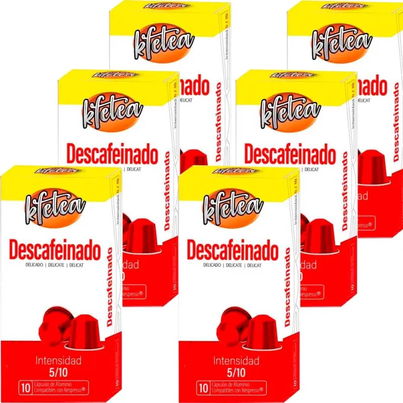 Capsules café décaféiné compatibles Nespresso Kfetea – 60 capsules