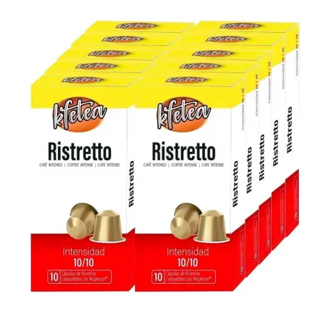 10 boîtes Ristretto Kfetea compatibles Nespresso – 100 capsules
