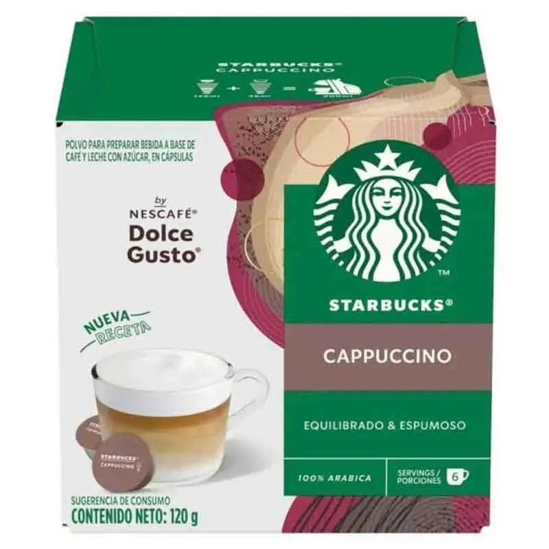 Starbucks Cappuccino 6+6 capsules compatibles Dolce Gusto