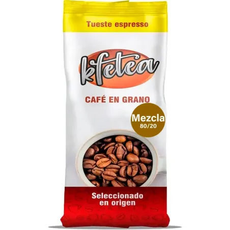 Kfetea Café Mezcla em Grão ideal para cafés e bares – embalagem de 1kg