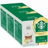 Pack 3 Boîtes Latte Vanille Madagascar Starbucks – 36 capsules compatibles Dolce Gusto