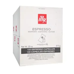 Café Expresso sem cafeína, Iperespresso Illy 100 cápsulas.