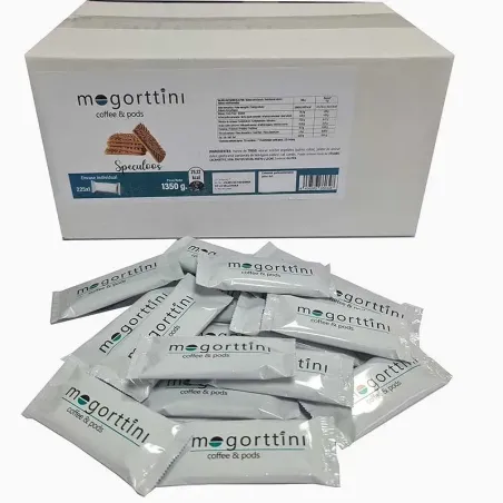 Caja Speculoos 225 ud. de la marca Mogorttini en envase Individual 6 gramos.