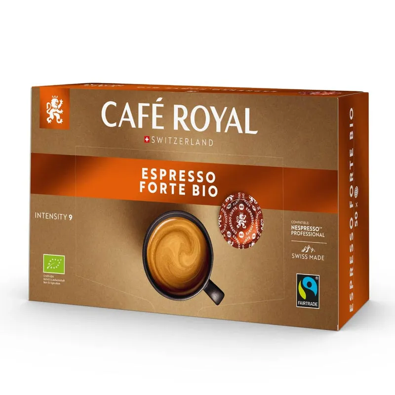 50 Capsules Café Royal Espresso Forte Bio Pro