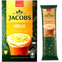 Cappuccino Vainilla  Soluble Jacobs 8 sobres de 12 gr