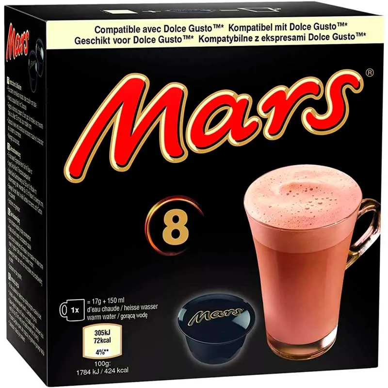 Capsules Mars Chocolat Dolce Gusto (8 pces)