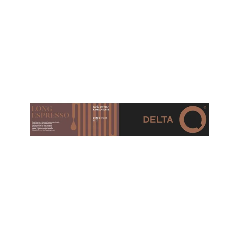 Café Long Espresso 10 cápsulas - Intensidad 16 Delta Q