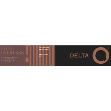 Café Long Espresso 10 cápsulas - Intensidad 16 Delta Q