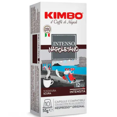 Kimbo Intenso Napoletano 10 capsules intensité 13