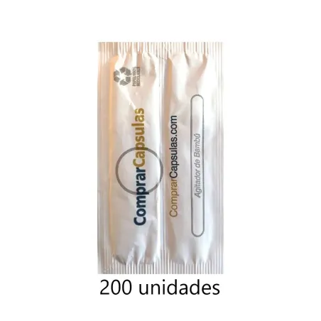 Açúcar 7g com Agitador de Bambu (200 un) - Eco