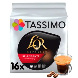 Cápsulas Tassimo L'OR Espresso Splendente - 16 Bebidas Intensidad 7