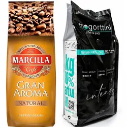 Gran Aroma Natural y Mogorttini Intenso 2 kilos de Café em grão