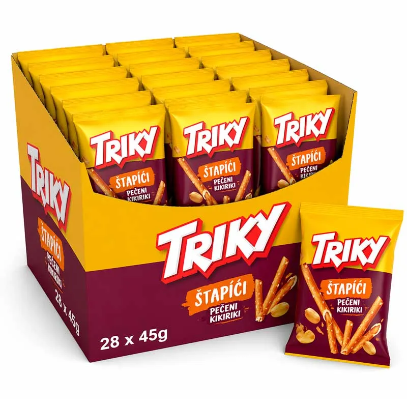 Caja de 28 Sticks con Relleno de Cacahuete 110gr