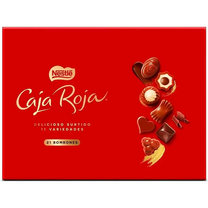 Nestlé Caja Roja de 21  Bombones 198 gramos