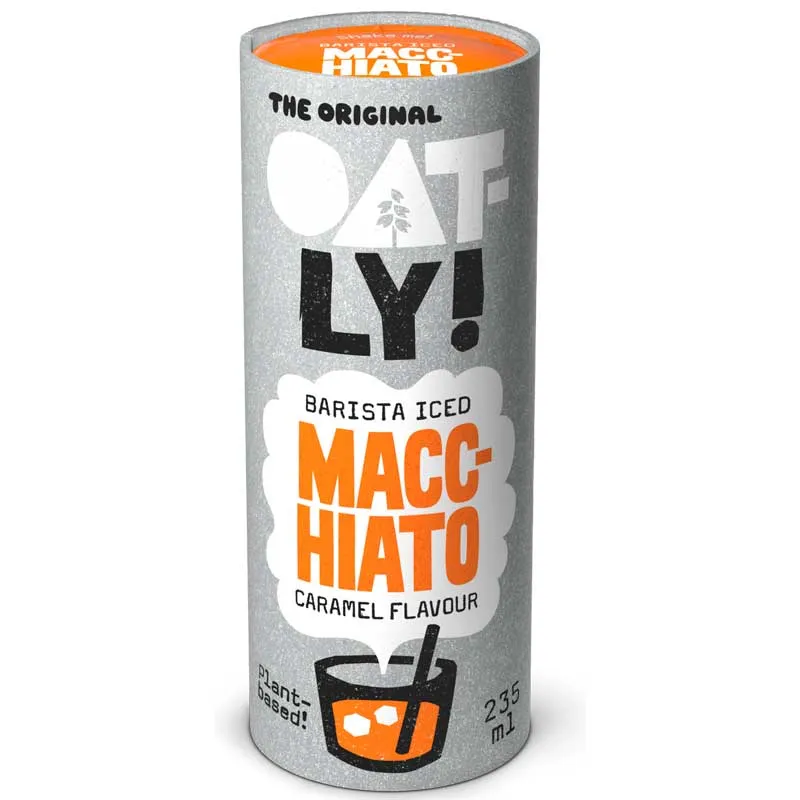 Oatly Macchiato Caramelo Barista Iced Bebida de Aveia 2,35 L