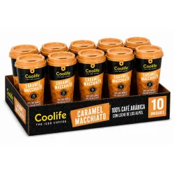 10 Macchiatos de Caramelo Coolife 230 ml RTD Pronto a Beber