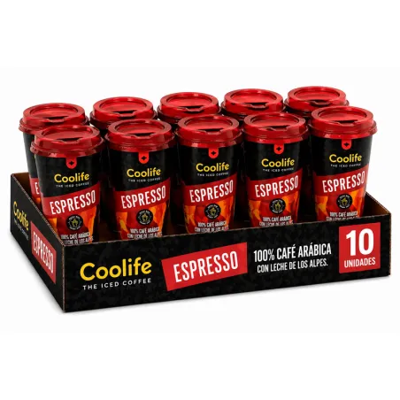 10 Espresso Coolife 230 ml RTD Pronto a Beber