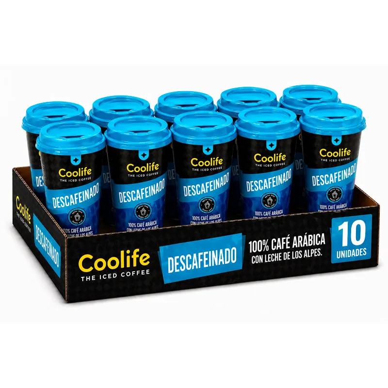 10 Café Descafeinado Coolife 230 ml RTD