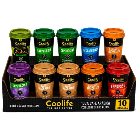 10 Cappuccino Vários Sabores Coolife 230 ml RTD
