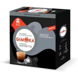 Gimoka Ristretto 50 capsules aluminium Nespresso | Capsularium.eu