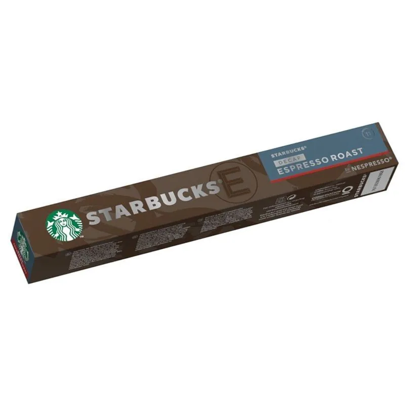 Starbucks Espresso Roast Décaféiné 10 capsules compatibles Nespresso®